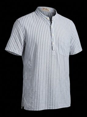 Fabindia Striped Cotton Kurta Tunic Shirt Women’s Size 38 M